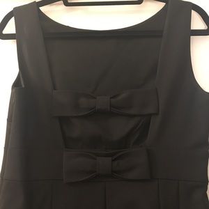 Kate Spade Black Shift Dress with bow-back detail
